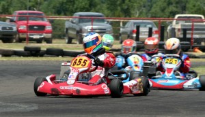 Louie Pagano won the battle Sunday but Alec Udell (261) won the Rotax Junior war to take the overall victory