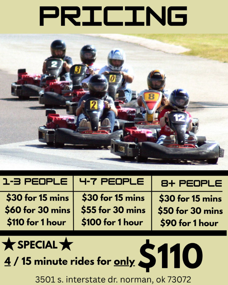 oklahoma motorsports complex pricingA